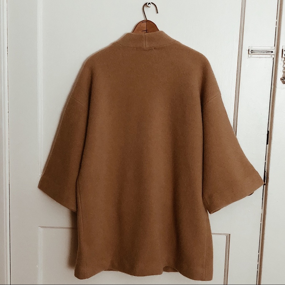 Michael Kors NWT Dolman Tan Wool Buckle Coat - Picture 5 of 8